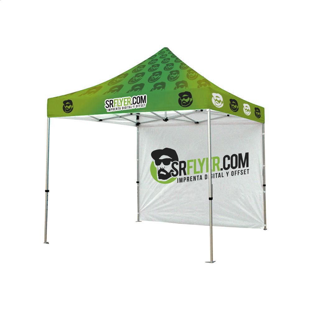 Carpa Plegable Publicitaria + Pared